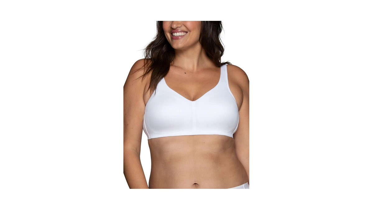 Vanity Fair Women's Beyond Comfort Simple Sizing Wireless Bra, Flexes