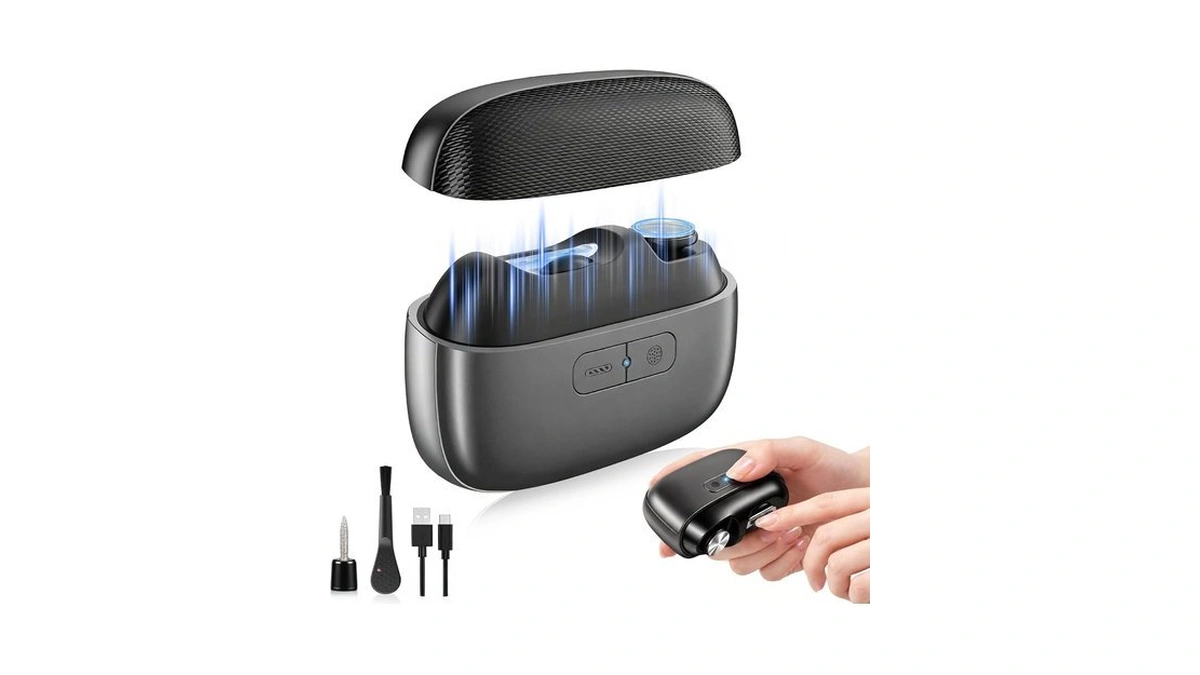 Electric Nail Clipper 3-in-1, Automatic Nail Trimmer With Grinding Heads