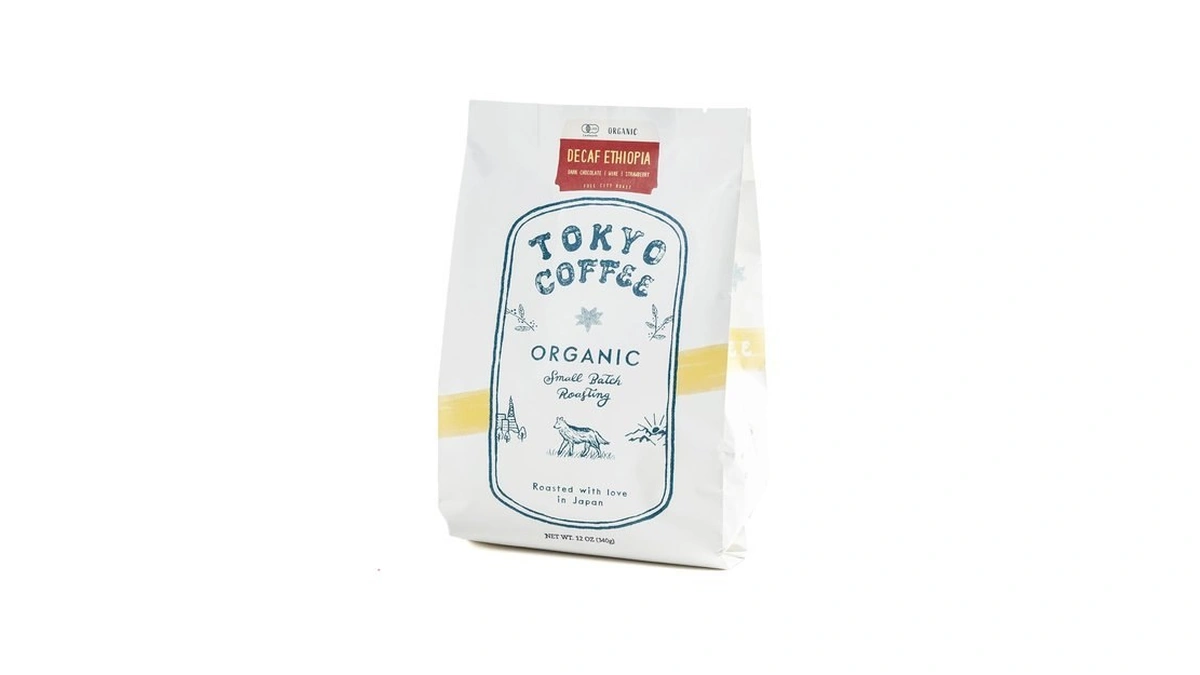 Tokyo Coffee Decaf Ethiopia Moka, Chocolaty & Smooth Whole Bean