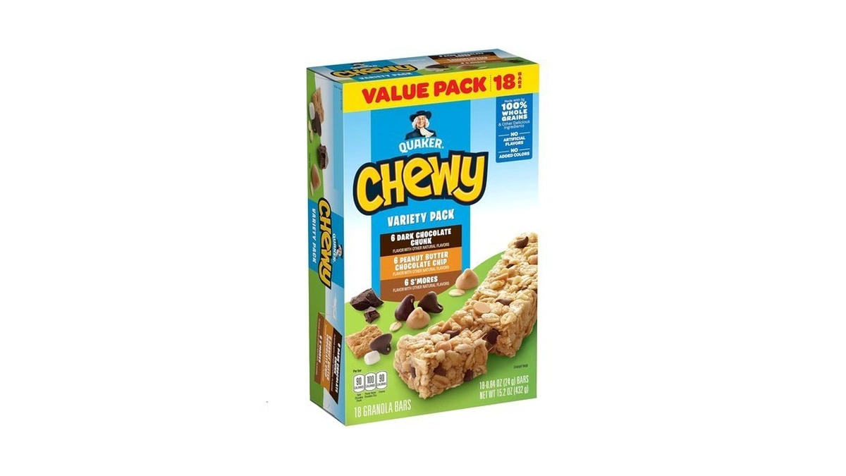 Quaker Chewy Granola Bars, Variety Pack, 18 Count