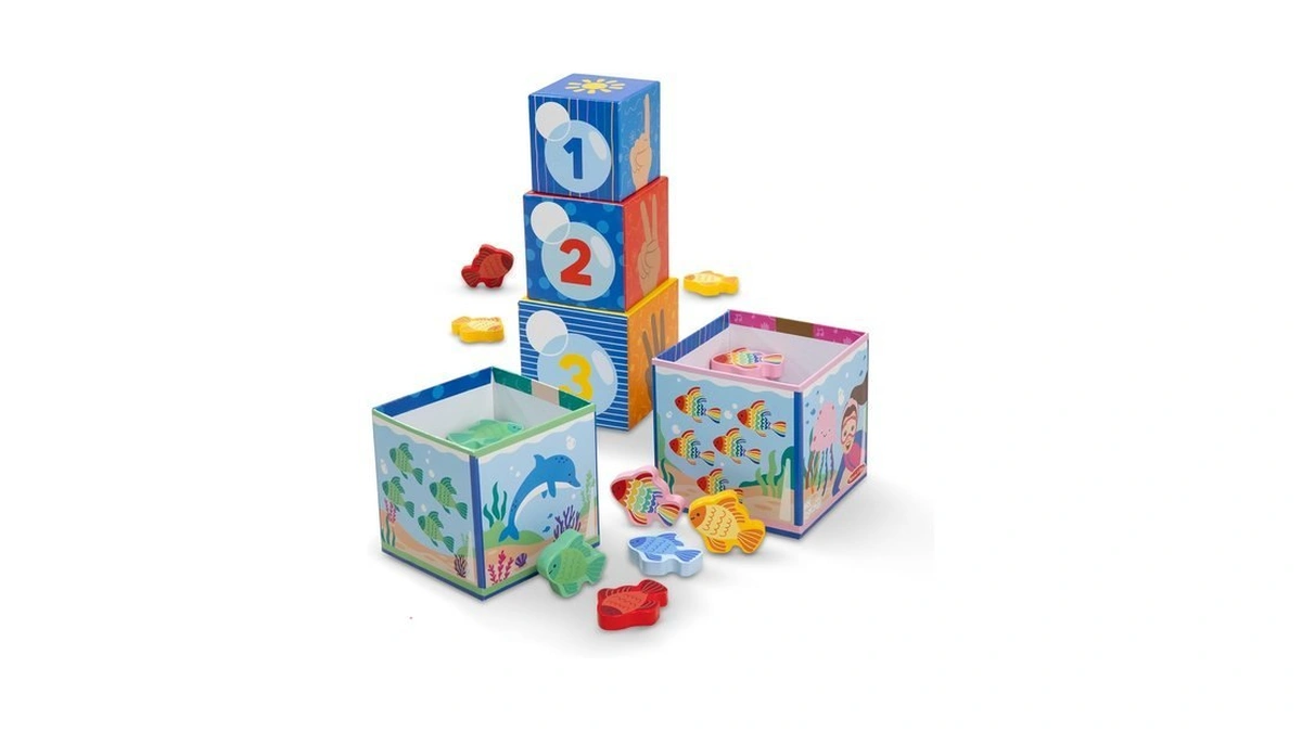 Melissa & Doug Ms. Rachel Sort & Count Nesting Wooden