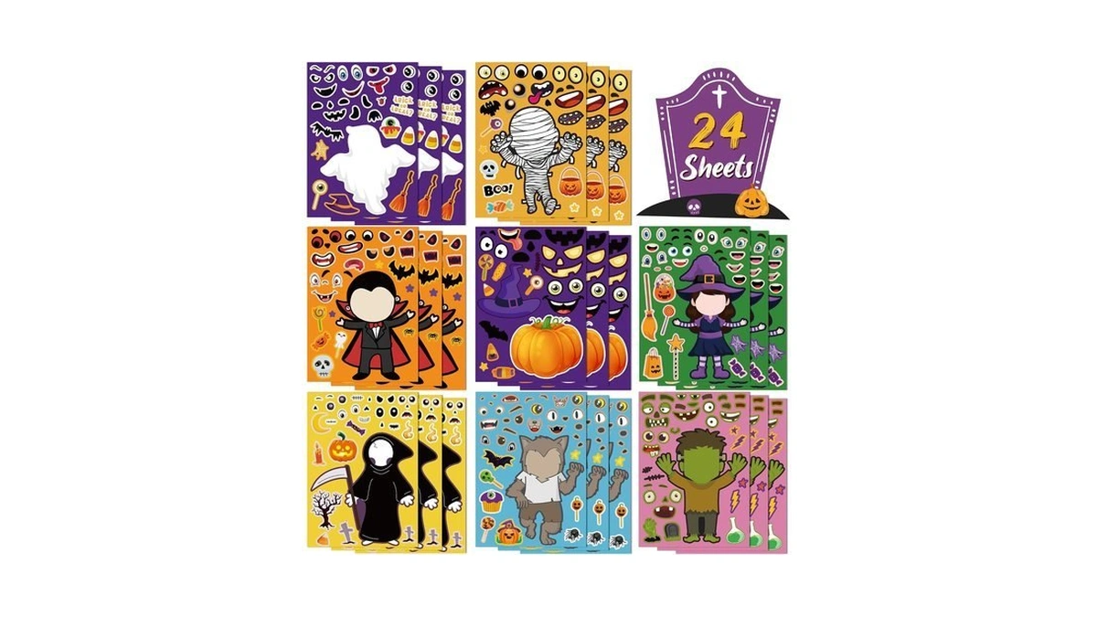 Ohome Halloween Party Favors - Diy Crafts Stickers For Kids