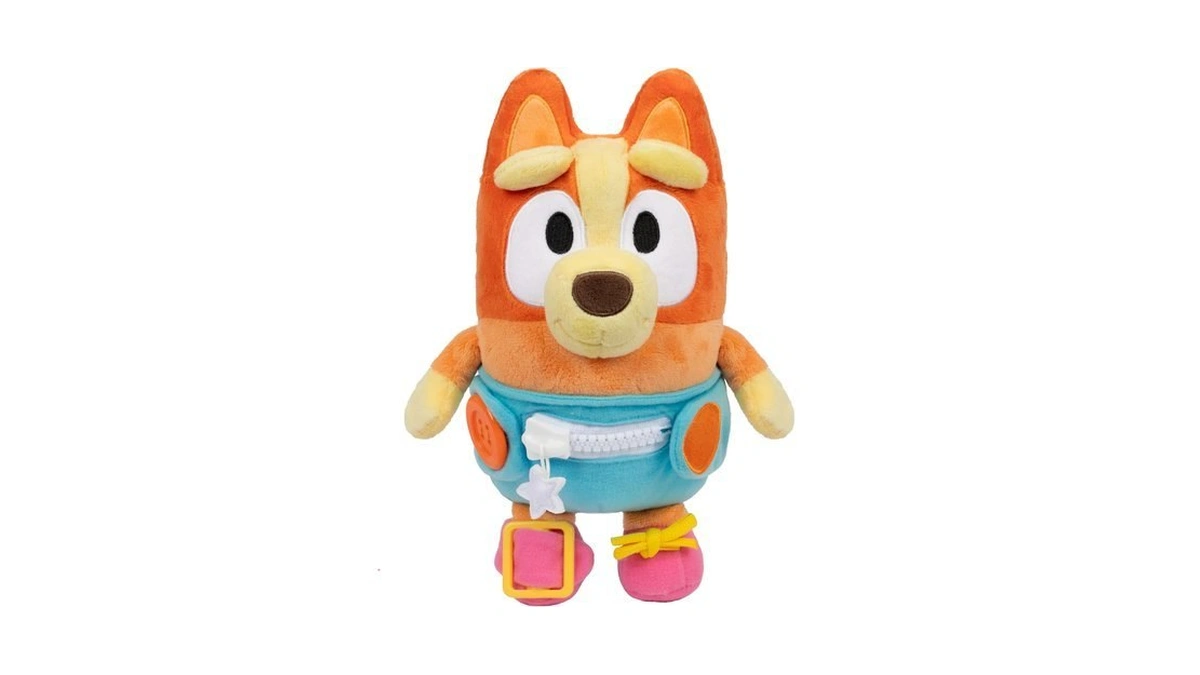 Dress & Play Baby Bingo Plush, Learn To Dress Doll