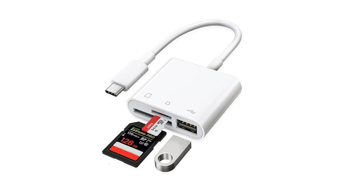 Raycue Usb-c Sd Card Reader - Type-c To Sd/microsd Card