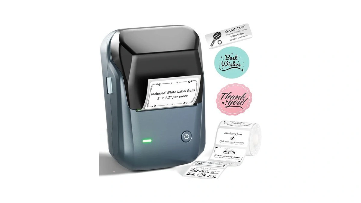 Niimbot B1 Label Maker, 2inch Bluetooth Label Printer For Home,