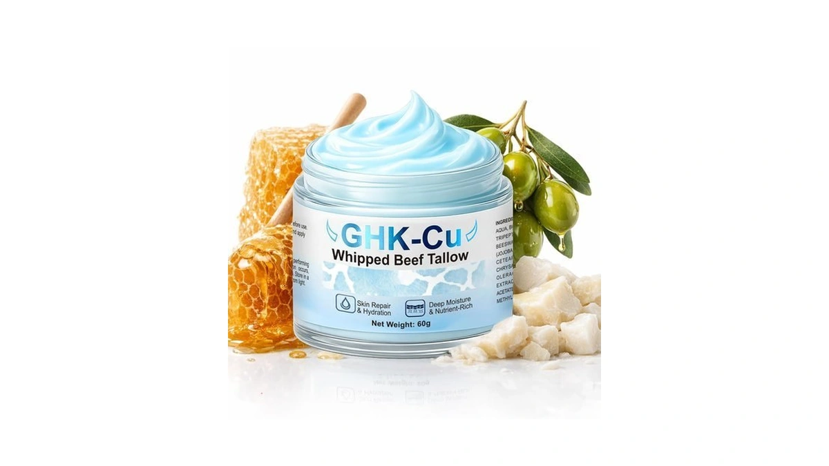 Ghk-cu Copper Peptide Grass Fed Beef Tallow Balm Moisturizer, 2