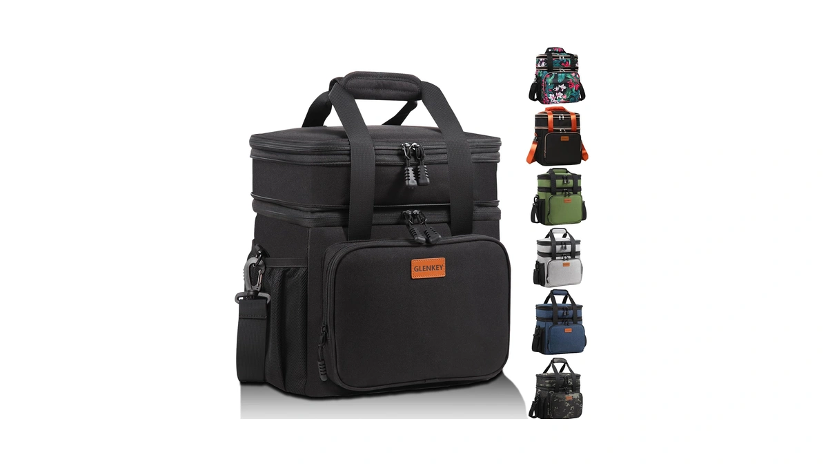 Expandable Lunch Box Cooler Bag - Insulated Soft Lunch Bag