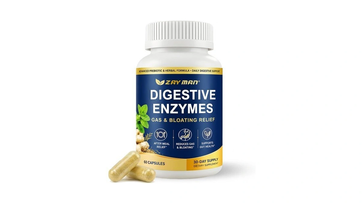 Zayman Digestive Enzymes For Bloating & Gas Relief After Meals,