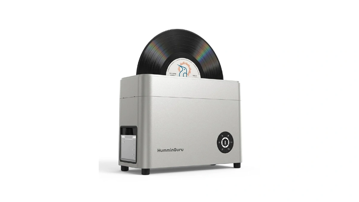 Humminguru Ultrasonic Vinyl Record Cleaner- 40khz Ultrasonic Vinyl Record Cleaning