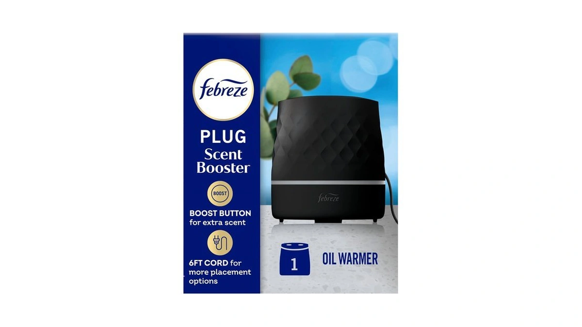 Febreze Plug In Scent Booster Air Freshener Oil Diffuser Black