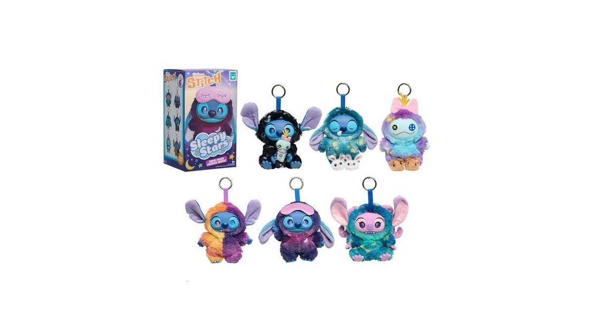 Happy Haul Disney Stitch Sleepy Stars Vinyl Plush Clip-on Surprise