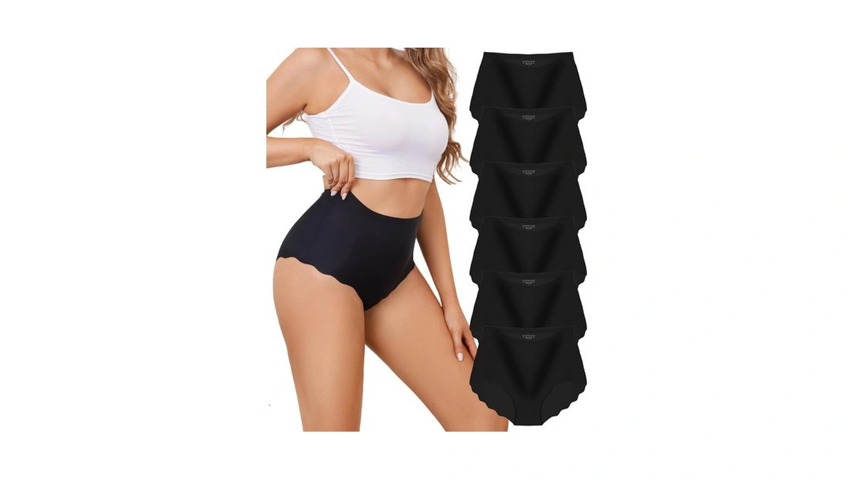 Alveiatss Seamless Underwear For Women High Waisted Underwear 6 Packs