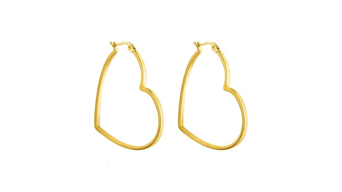 Pureleiยฎ Big Love Earrings (gold) โ 18k Gold Plated Stainless