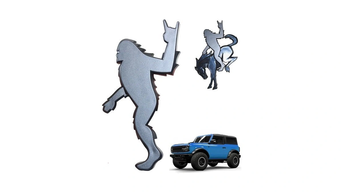 Add-a-sasquatch Emblem For Bronco, 3x4 Inch, Off-road Decal With 3m