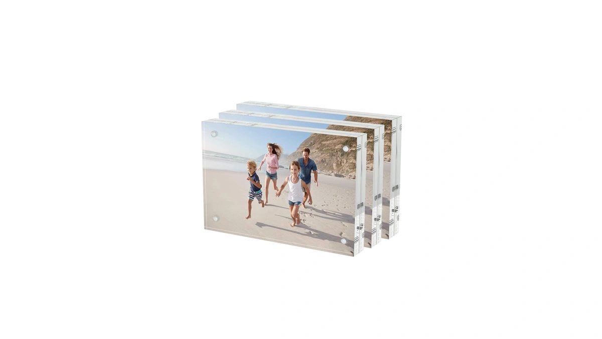 Aitee 4x6 Acrylic Picture Frames 3 Pack, Clear Picture Frames，20%