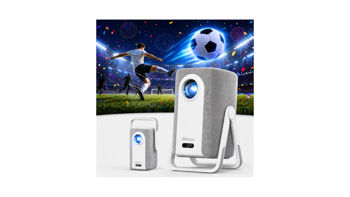 Isinbox Short Throw Projector 4k, Now With Netflix, Auto Focus,