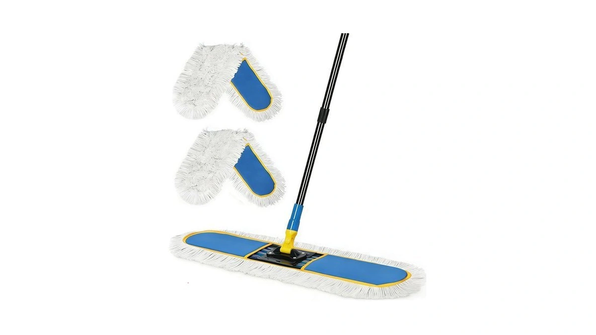24" Commercial Dust Mop For Floor Cleaning, Heavy Duty Large