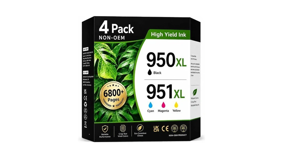 Zyixnxk 950xl 951xl Ink Cartridges Combo Pack Replacement For Hp