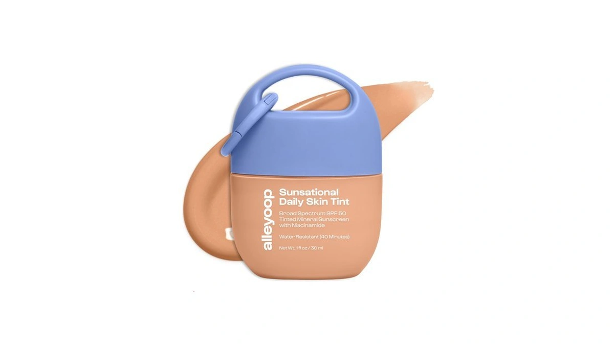 Alleyoop Sunsational Tinted Sunscreen For Face, Moisturizer Spf 50, Shine
