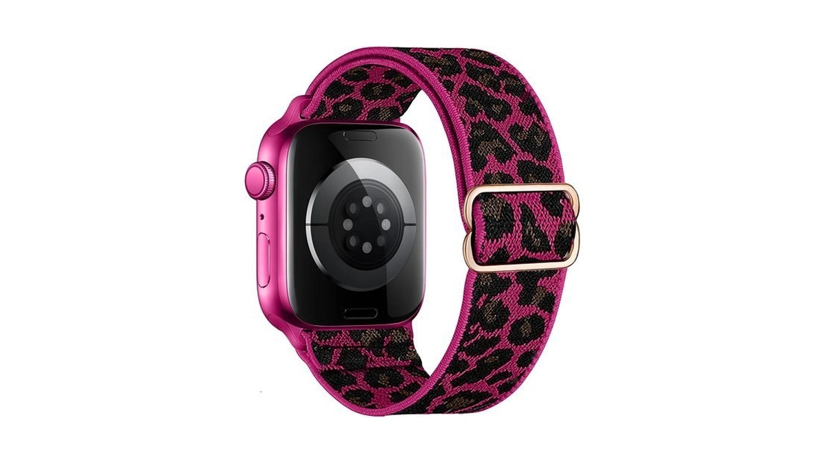 Xsmdajdtxz Leopard Stretchy Band Compatible With Apple Watch Band 41mm
