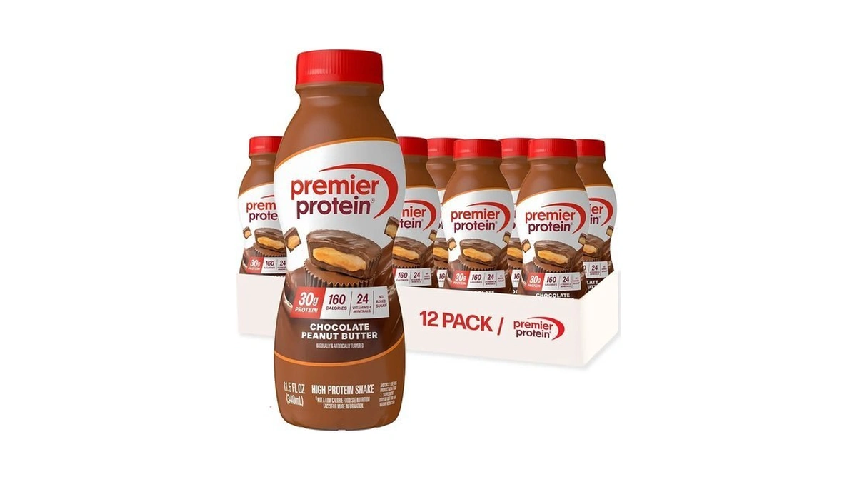 Premier Protein 30g High Protein Shake, Chocolate Peanut Butter, 12