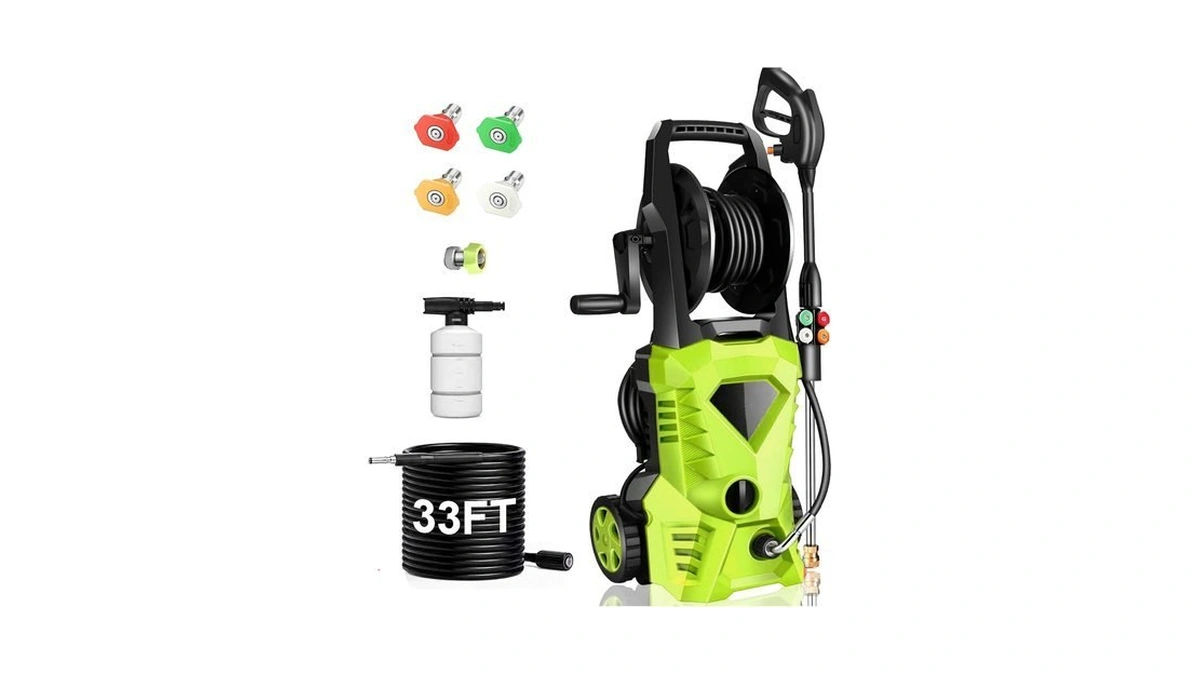 Gurtema Electric Pressure Washer 5000 Psi Portable Power Washer With
