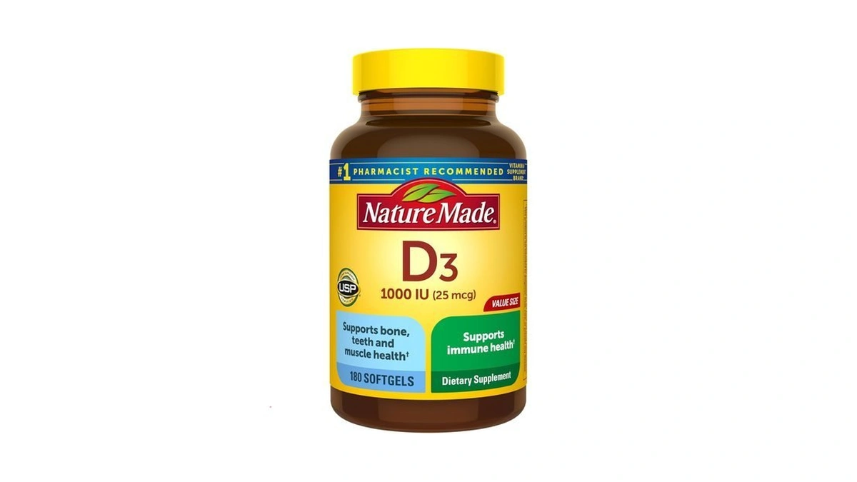 Nature Made Vitamin D3 1000 Iu (25 Mcg), 180 Vitamin