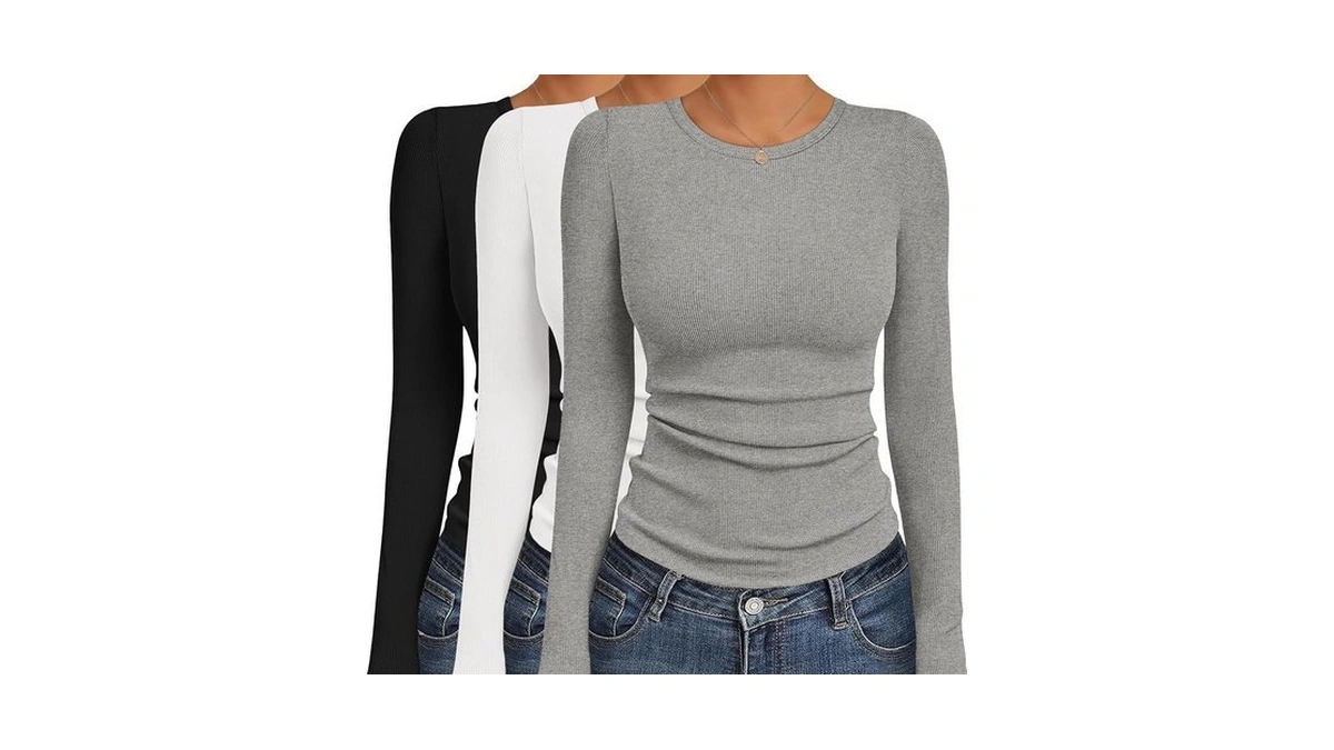 Amazon code: Ekouaer Womens Long Sleeve Shirts 3 Pack