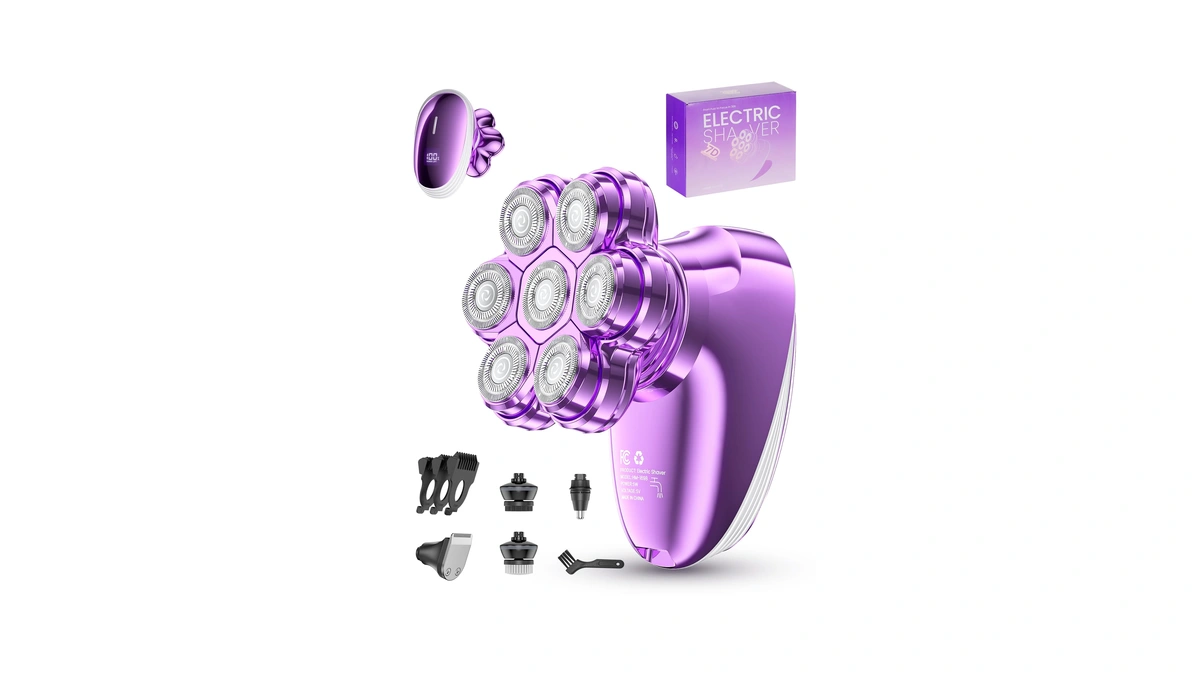 5-in-1 Electric Razors For Women, 7d Magnetic Heads Full Body