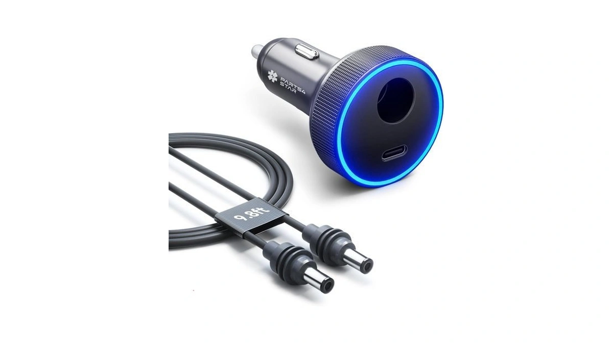 Starlink Mini Car Adapter With 9.8ft Dc Cable , 2-in-1