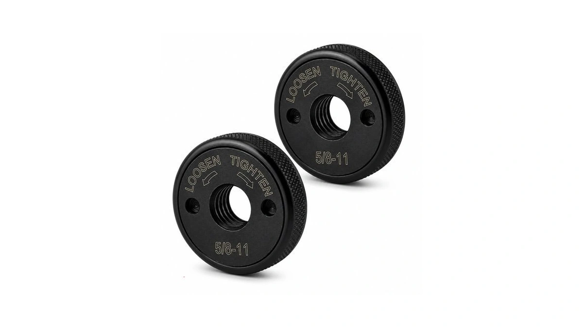 2-pack 5/8"-11 Grinder Flange Nut, Self-locking Angle Grinder Lock Nut