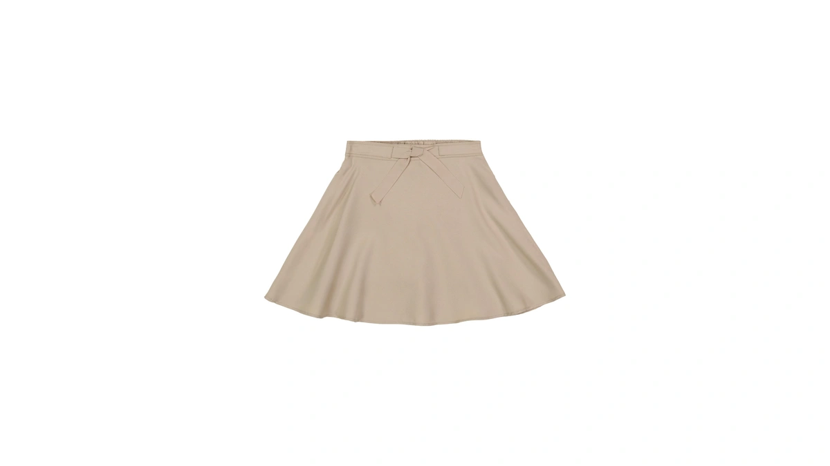 Izod Girls' School Uniform Pull-on Scooter Skirt With Undershorts, Knit