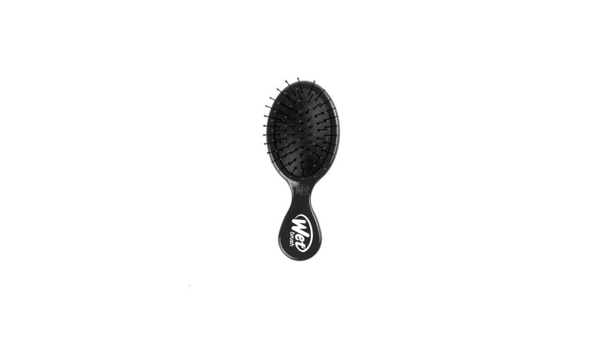Wet Brush Detangling Brush, Mini Detangler (black), Wet & Dry