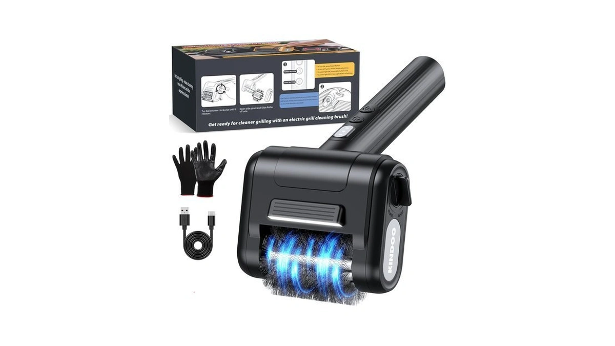 Electric Grill Brush Bristle For Outdoor, Grill Cleaning Brush Rechargeable