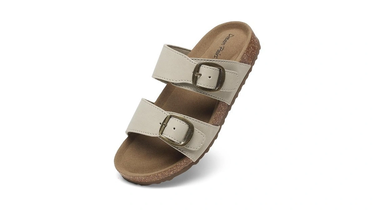 Dream Pairs Kids Adjustable Strap Non Slip Sandals,beige,9 Toddler