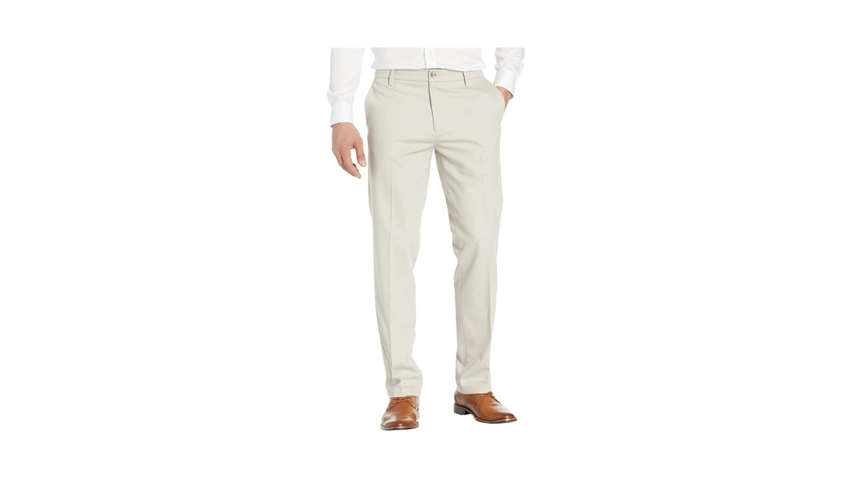 Dockers Men's Straight Fit Signature Lux Cotton Stretch Khaki Pant