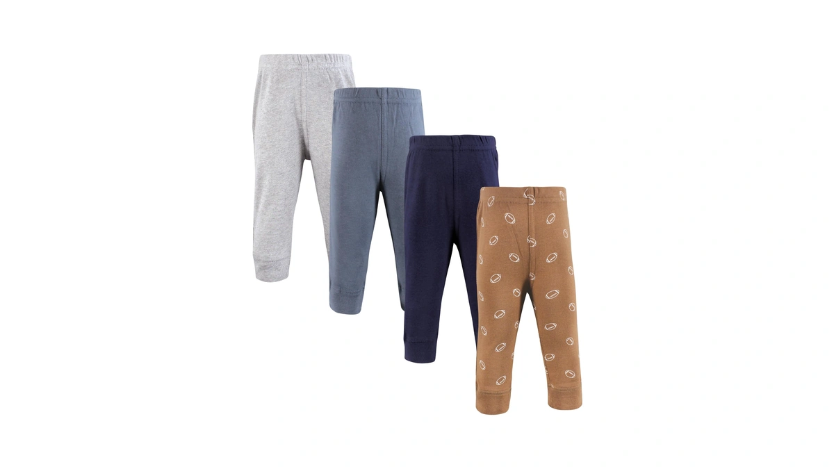 Hudson Baby Boys Cotton Pants And Leggings, Football Fan, Preemie