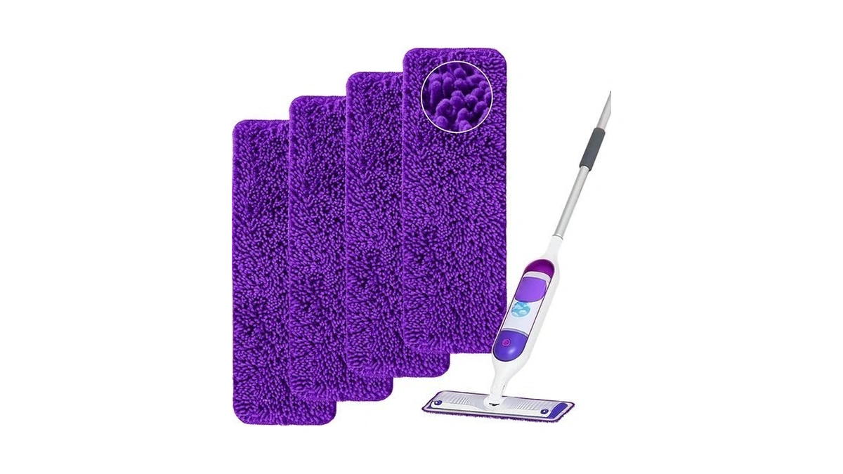 Aifacay Reusable Mop Pad For Swiffer Powermop, 4 Pack Mop