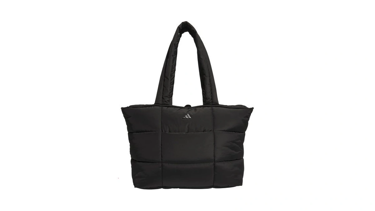 Adidas Quilted Tote – Puffer Shoulder Bag, All Me/black, Osfa