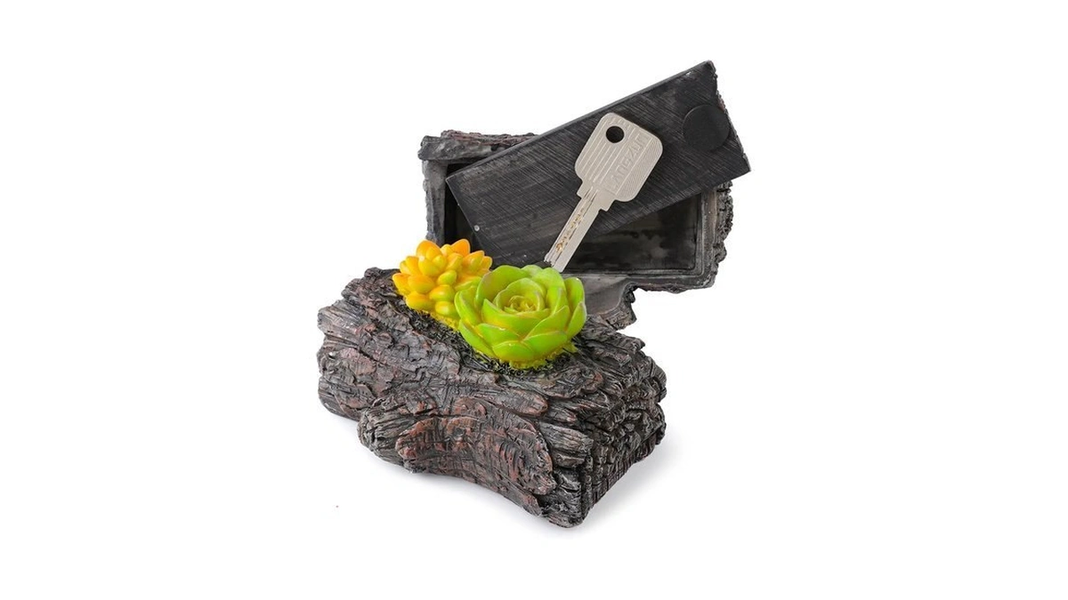 Bargifts Fake Rock Key Hider Safe For Outdoor Garden Or