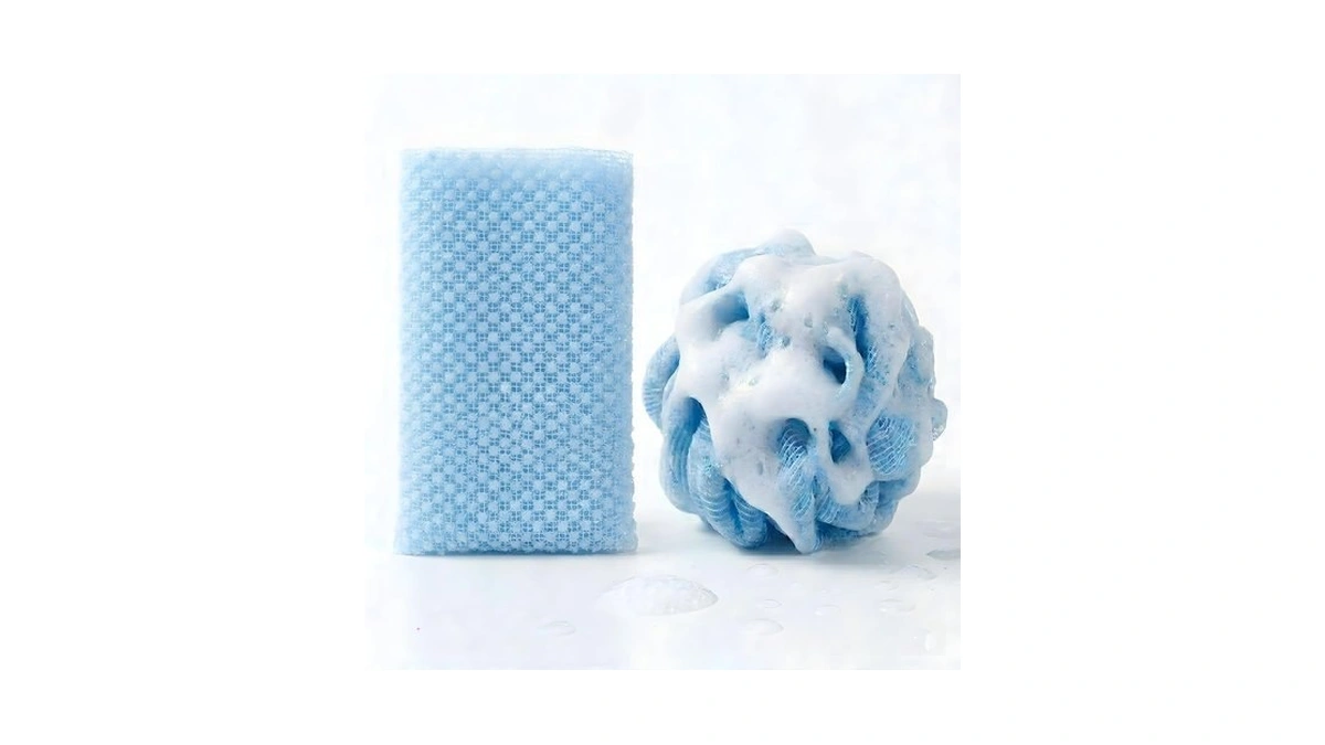 Dockomo African Net Sponge - 40-inch Long Exfoliating Body Scrubber