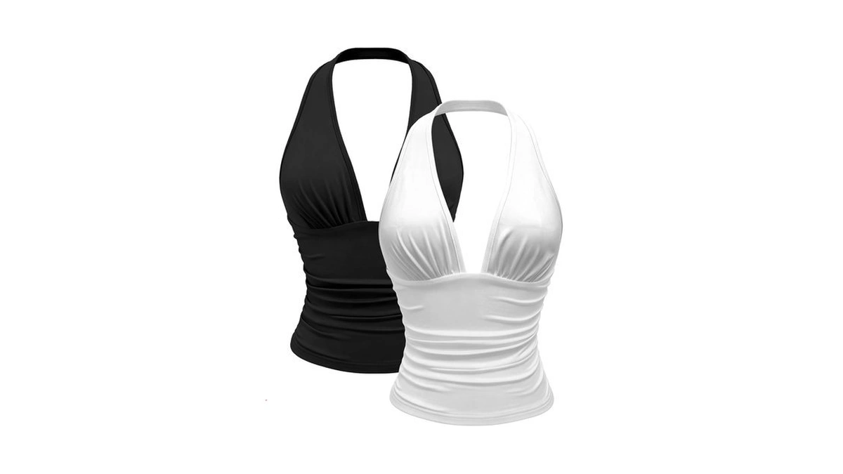 Amazon : Zhouboat 2 Pcs Women's Fashion Halter To