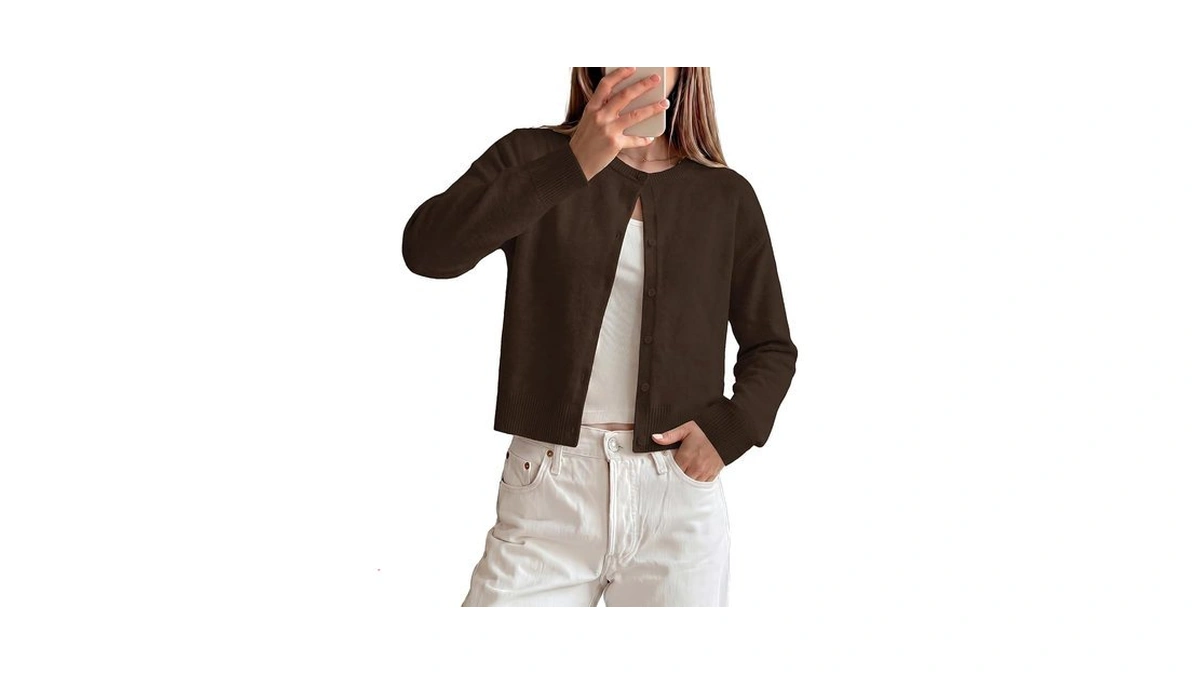 Grace Karin Women Cropped Lightweight Cardigan Summer Open Front Cardigan