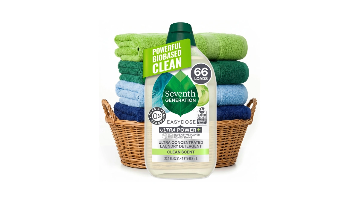 Seventh Generation, Laundry Detergent Ultra Power Plus Clean Scent, 23.1
