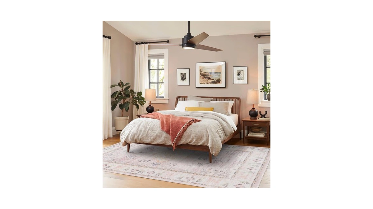 Syalife 4x6 Washable Area Rug, Ultra Soft Non-slip, Low Pile,