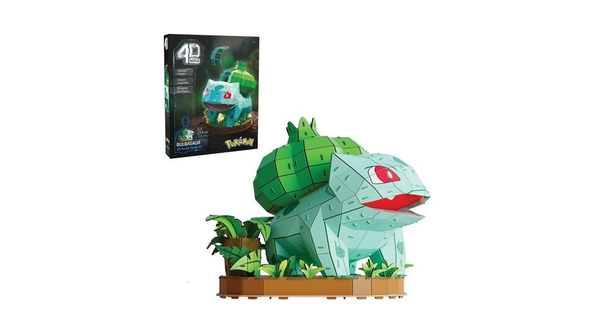 4d Build Pokémon Bulbasaur 3d Puzzle Model Kit, Desk Décor,
