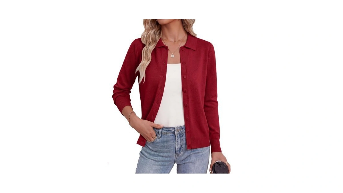 Grace Karin Red Cardigan Sweaters For Women Summer Fall Cardigans,red,xl