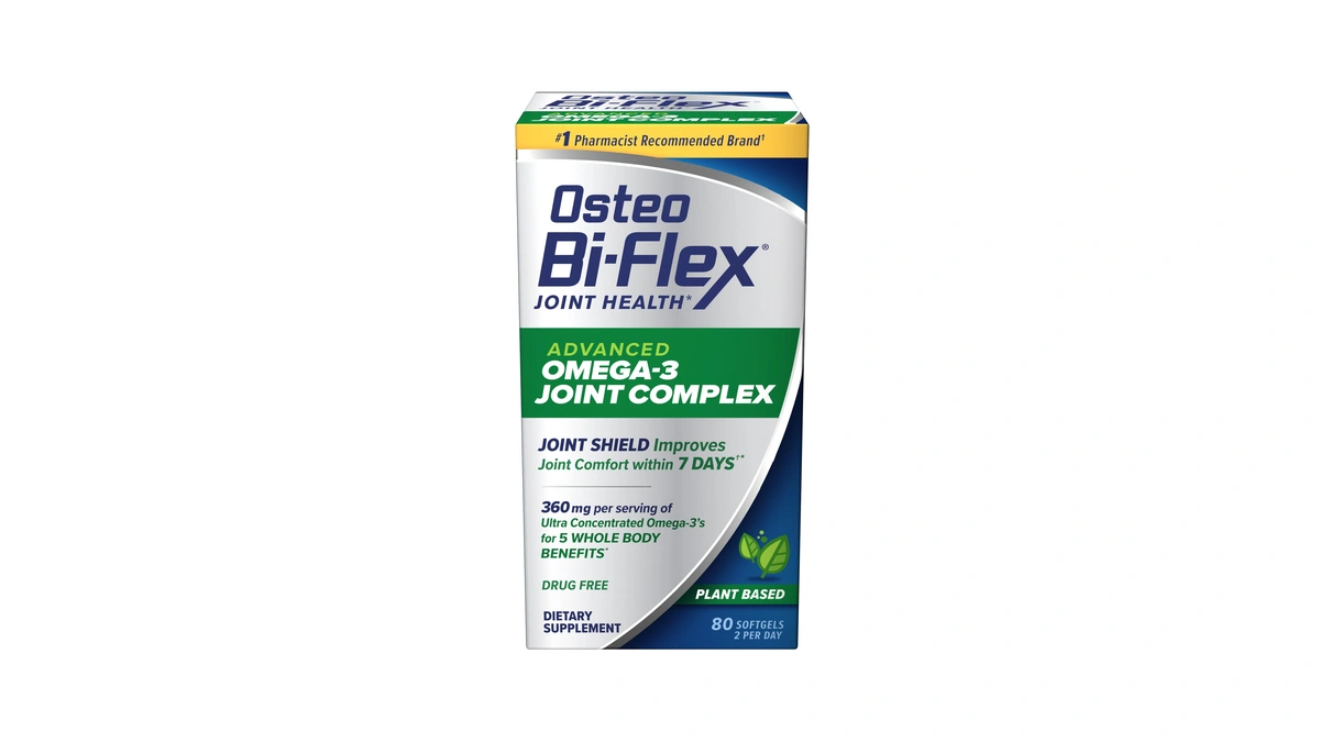 Osteo Bi-flex Advanced Omega-3 Joint Complex Algae Oil Supplement, 80