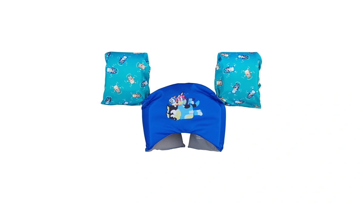 Swimways Bluey Swim Trainer Vest With Arm Floaties For Kids