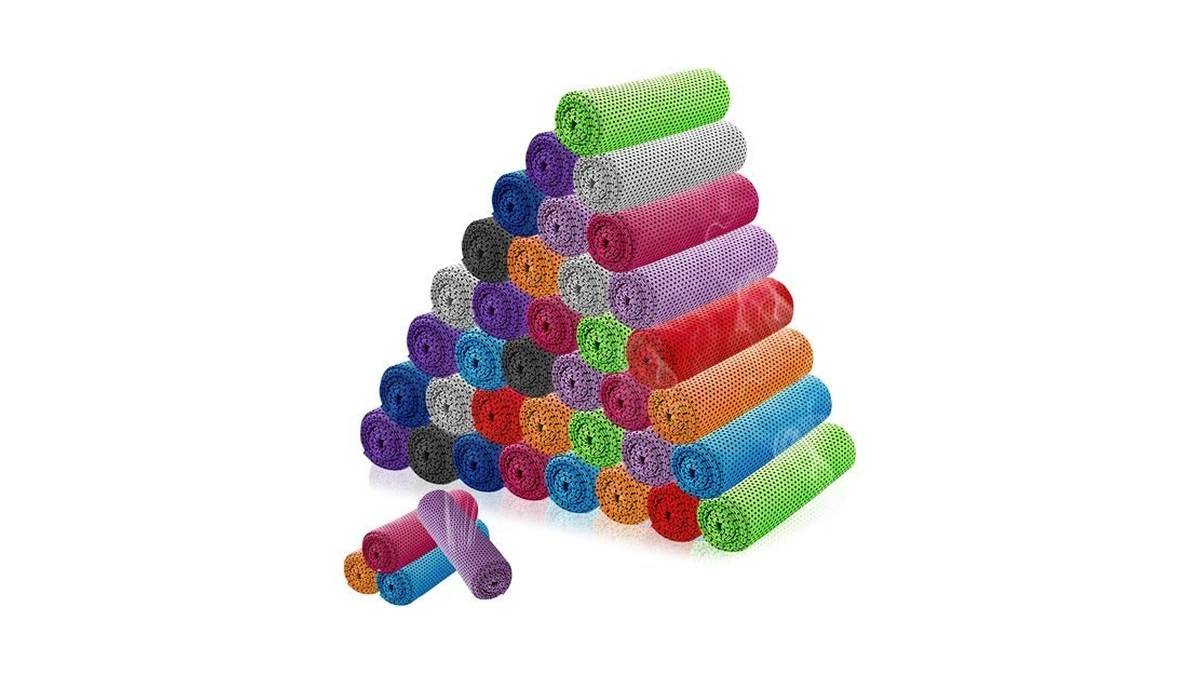 Luyi 30 Pack 40"x12" Cooling Towels For Neck And Face,
